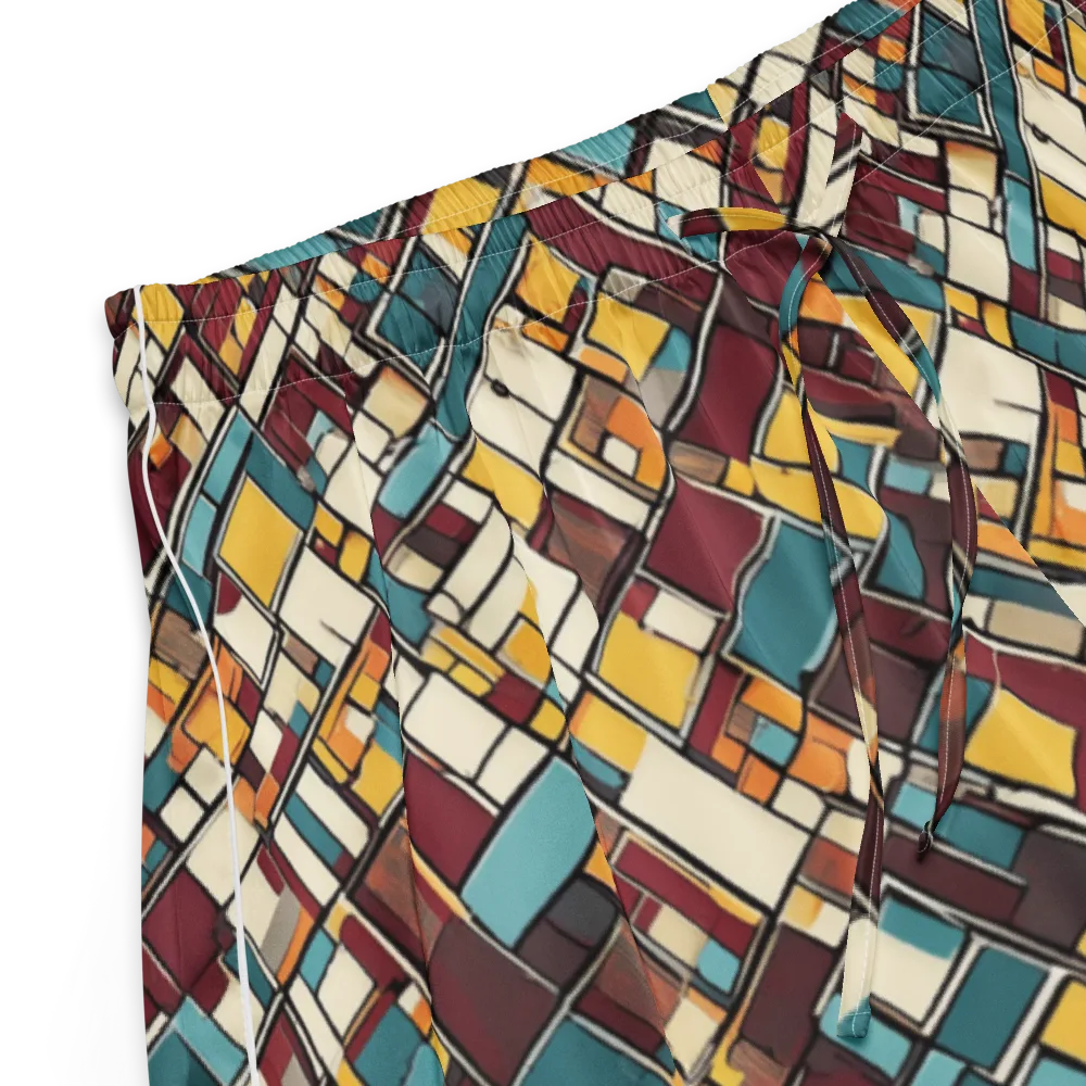 Copper Grid on Women's Pajama Shorts — Product details