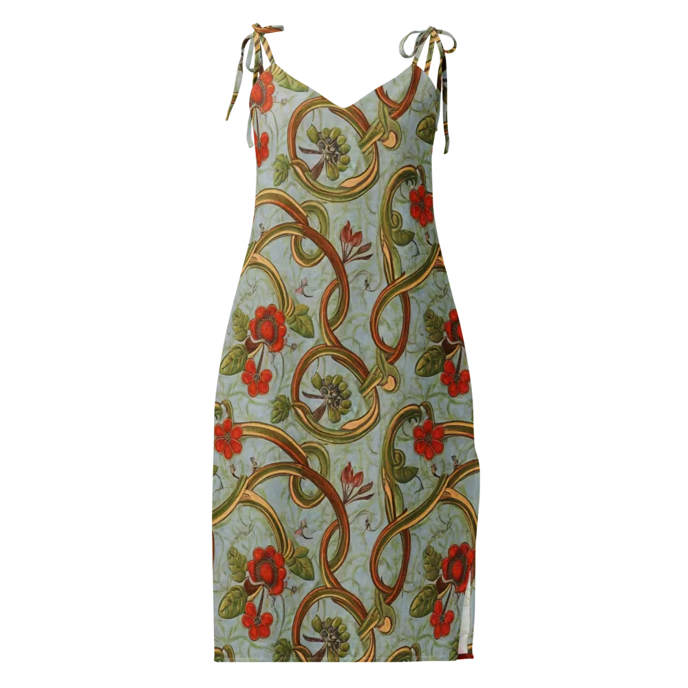 Pomegranate Trellis on Slip Dress — Front