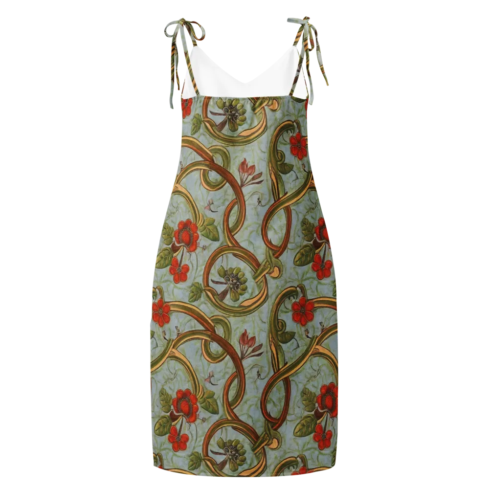 Pomegranate Trellis on Slip Dress — Back