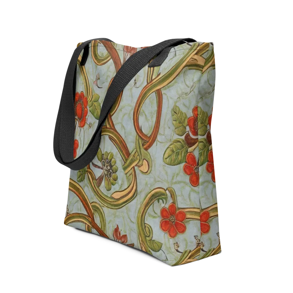 Pomegranate Trellis on Tote Bag — Front