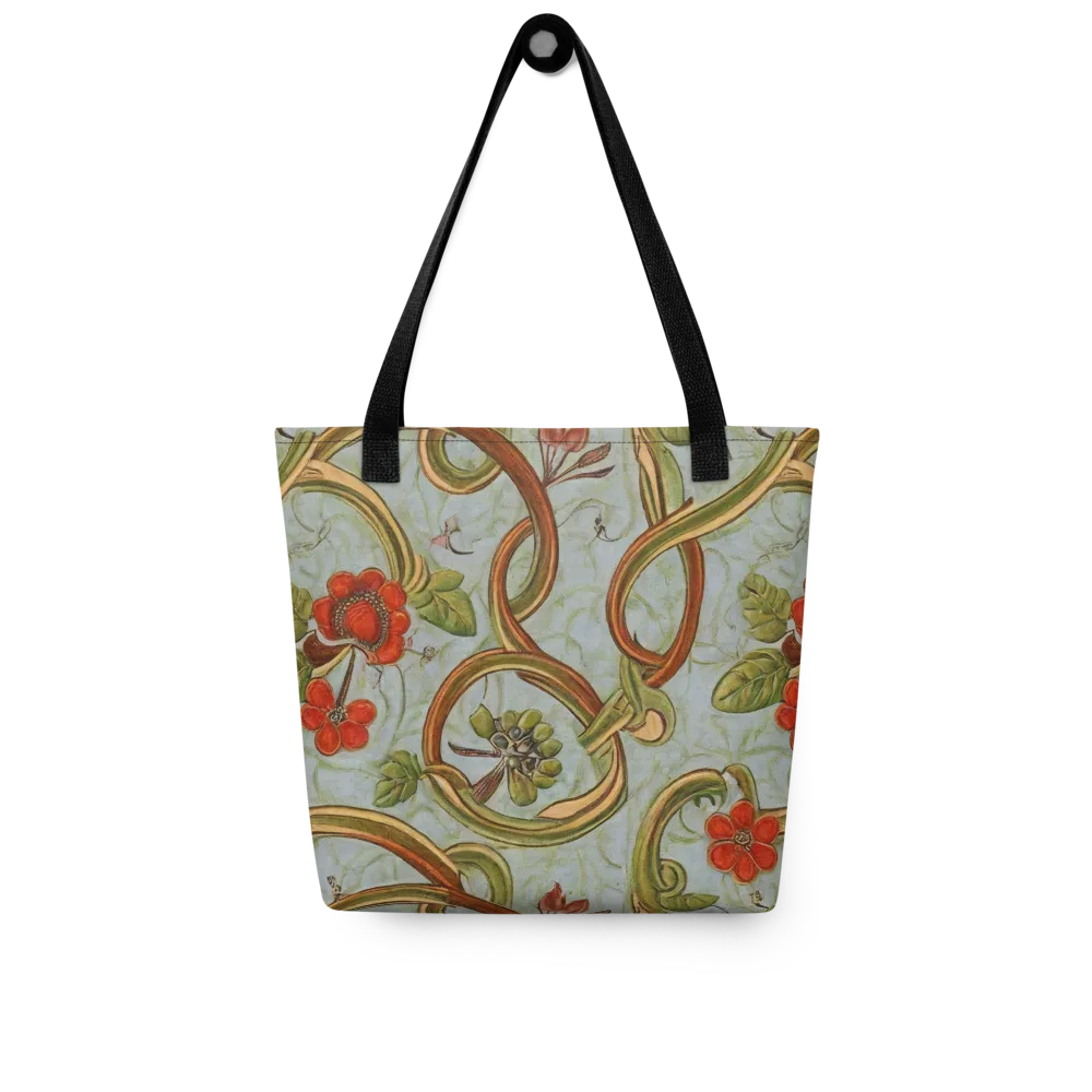 Pomegranate Trellis on Tote Bag — Front