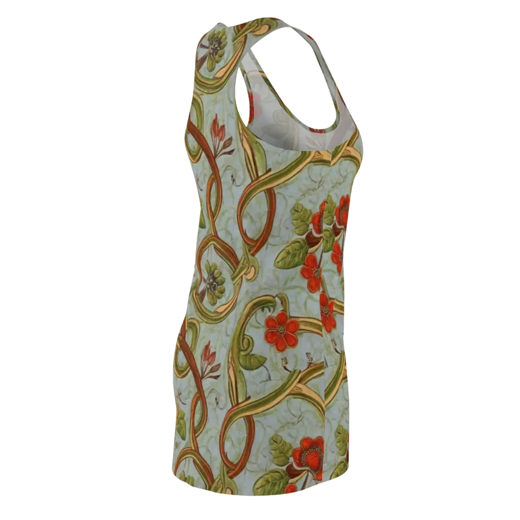 Pomegranate Trellis on Racerback Dress — Back Side
