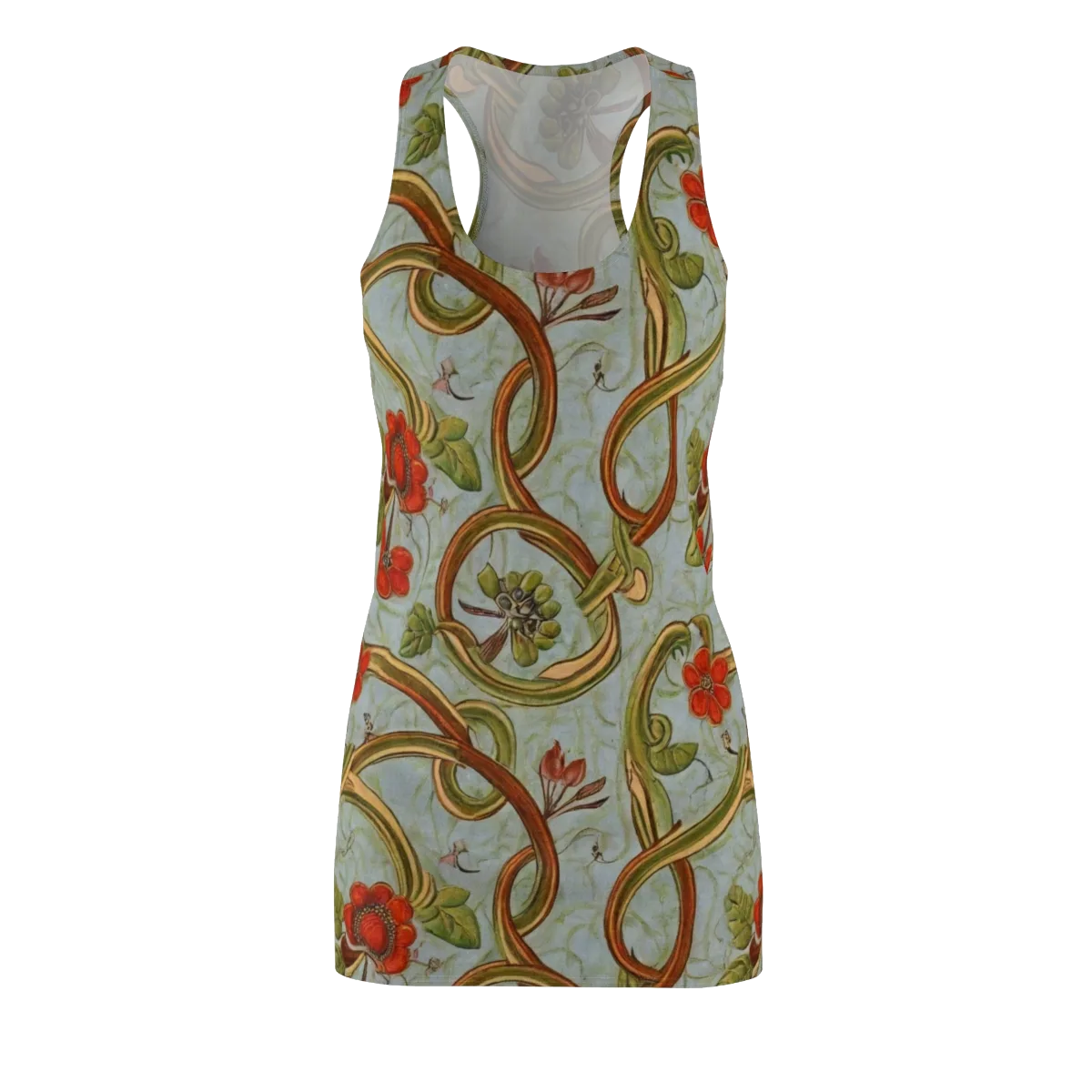 Pomegranate Trellis on Racerback Dress — Front