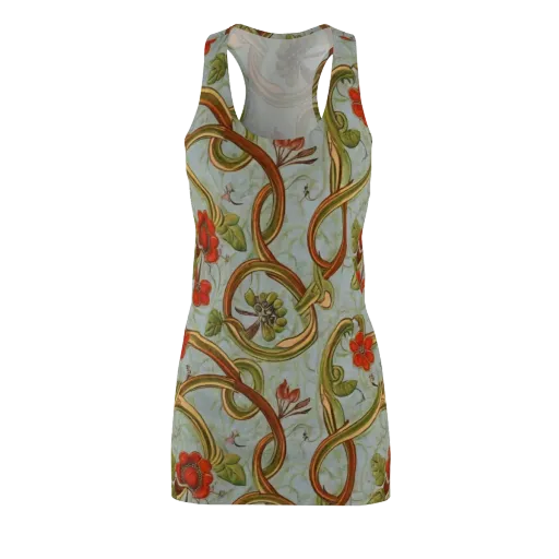 Pomegranate Trellis on a Racerback Dress