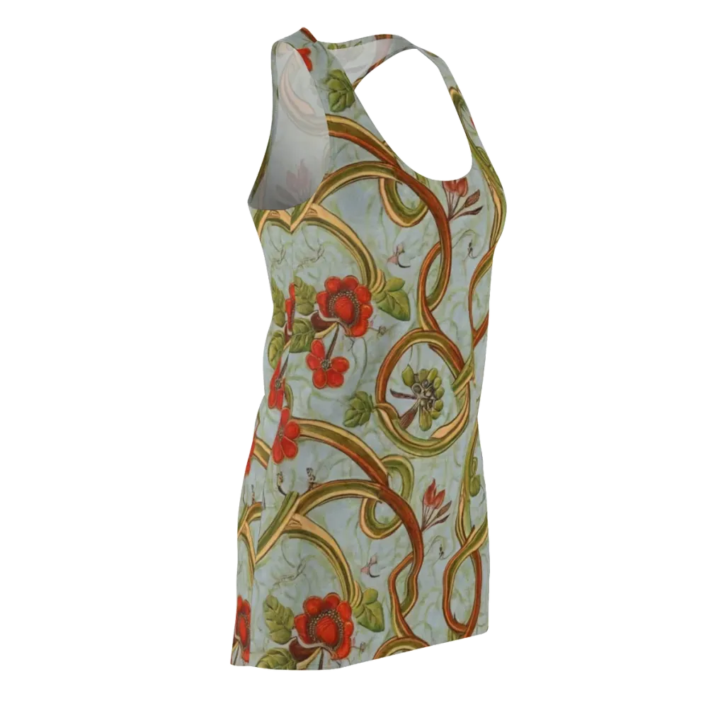 Pomegranate Trellis on Racerback Dress — Front Side