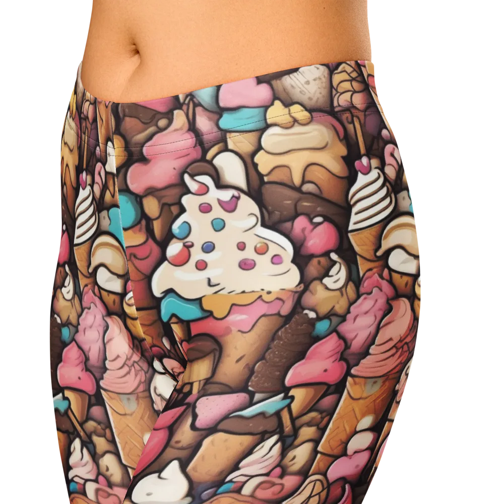 Sugar Rush on Capri Leggings — Zoomed-in