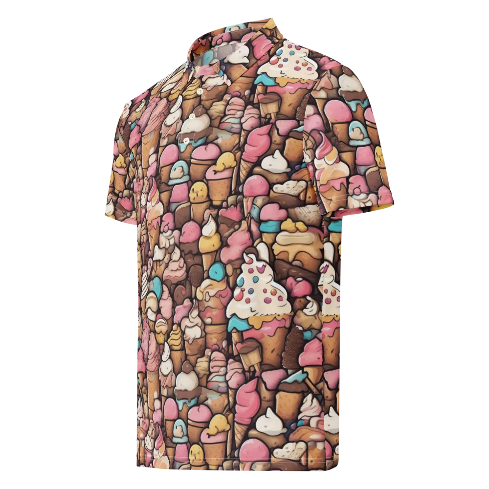Sugar Rush on Men's Slim Fit Polo Shirt — Left Front