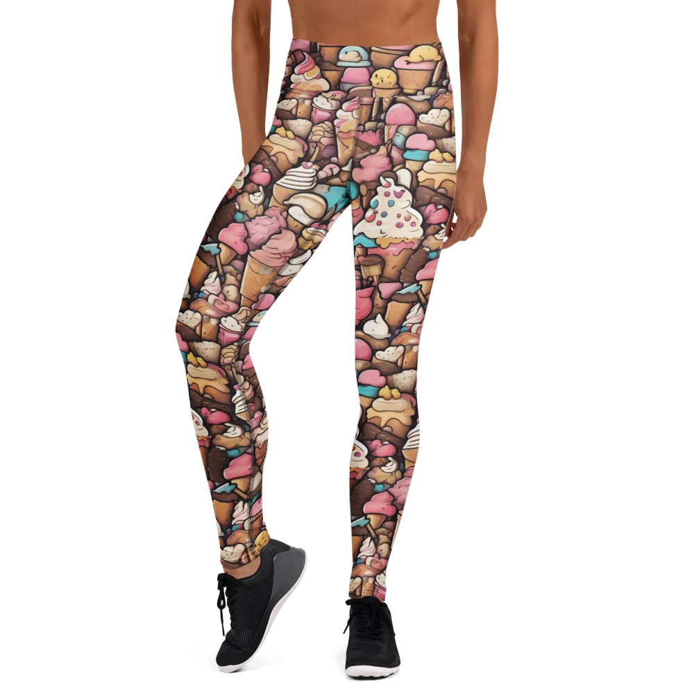 Sugar Rush on Yoga Leggings — Front
