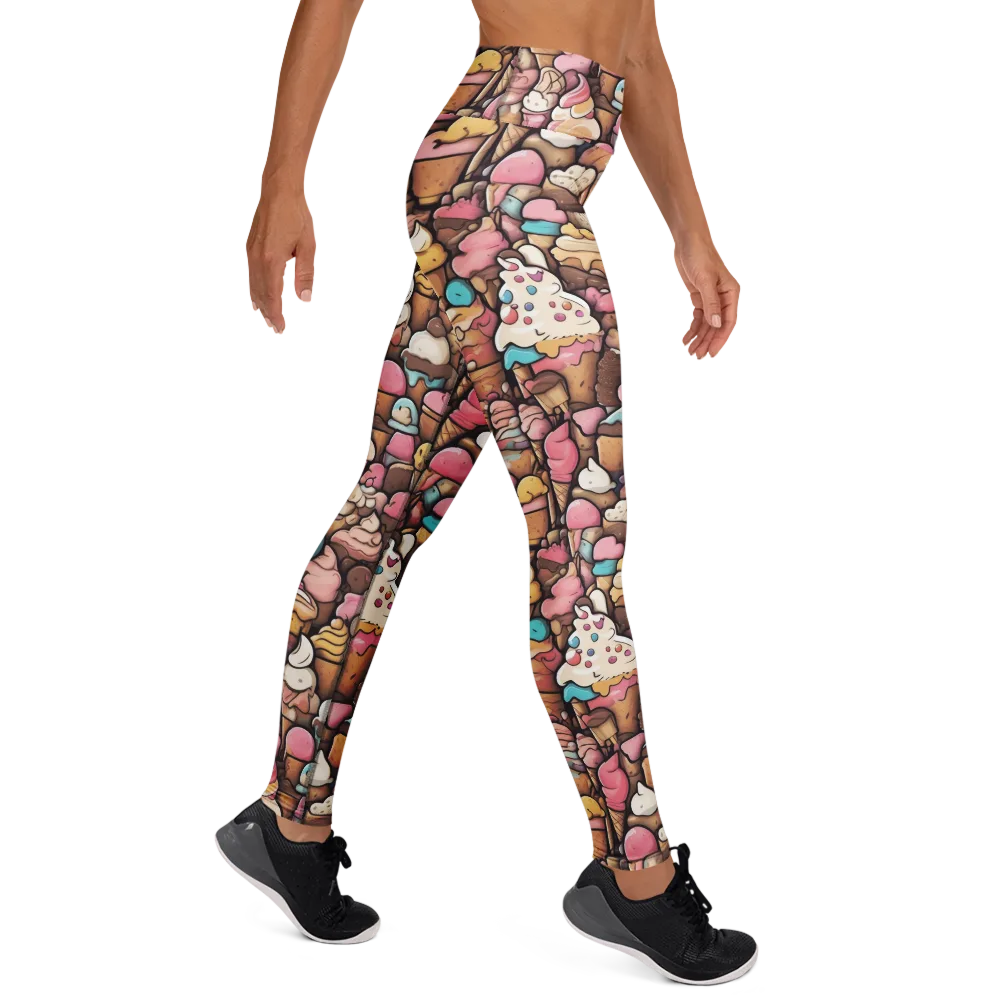 Sugar Rush on Yoga Leggings — Right