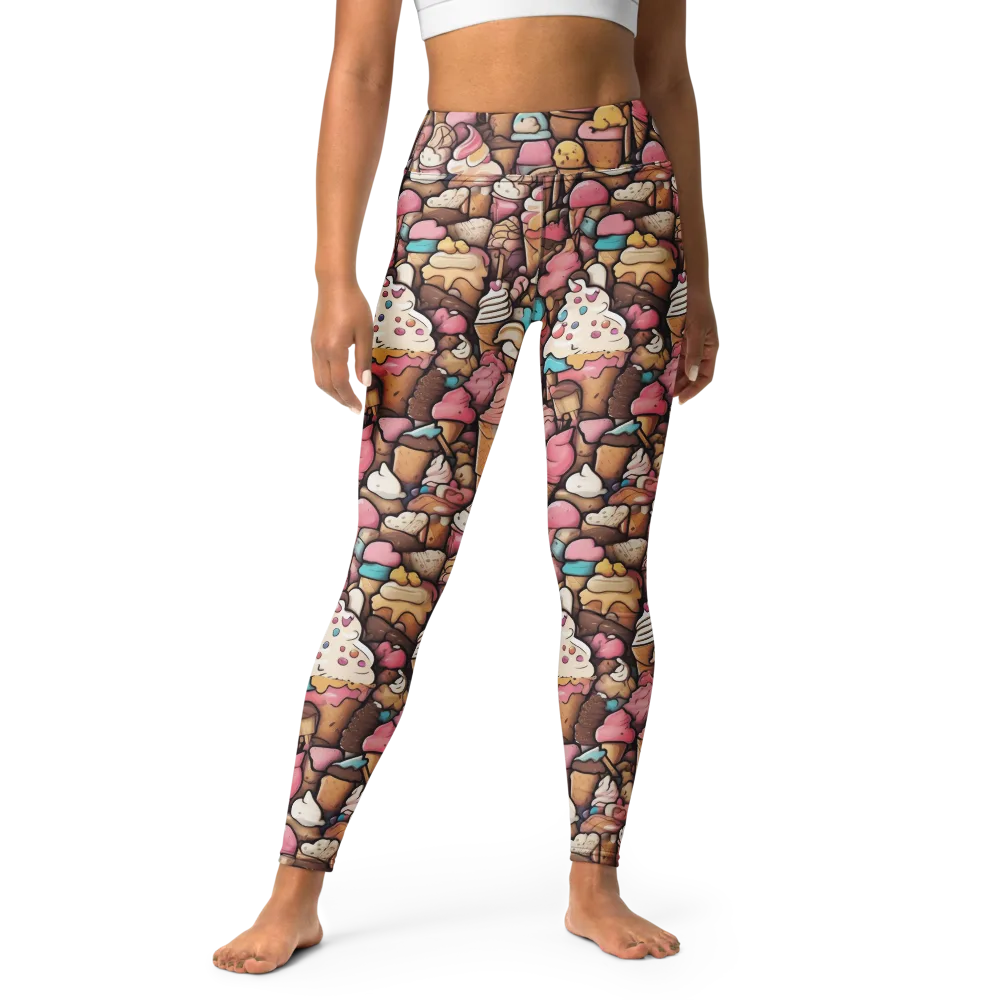 Sugar Rush on Yoga Leggings — Front