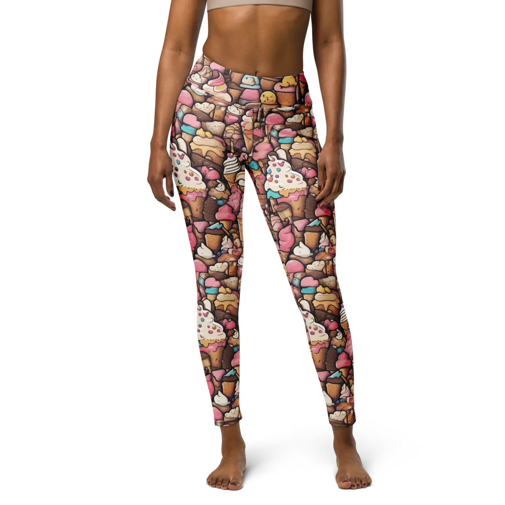 Sugar Rush on Yoga Leggings — Front