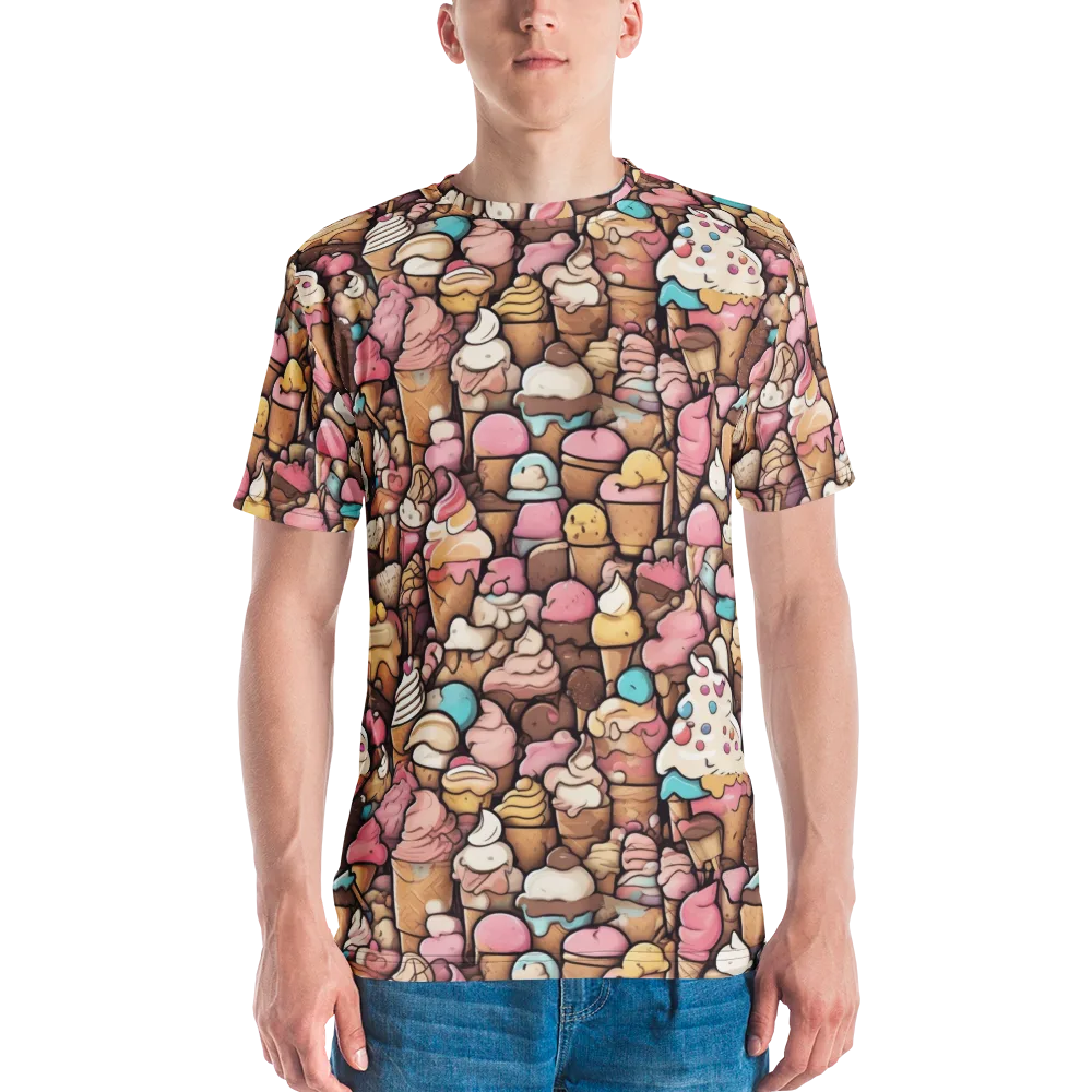 Sugar Rush on Men's Crew Neck T-Shirt — Front