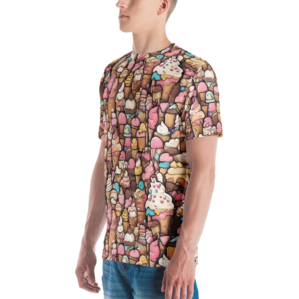 Sugar Rush on Men's Crew Neck T-Shirt — Left
