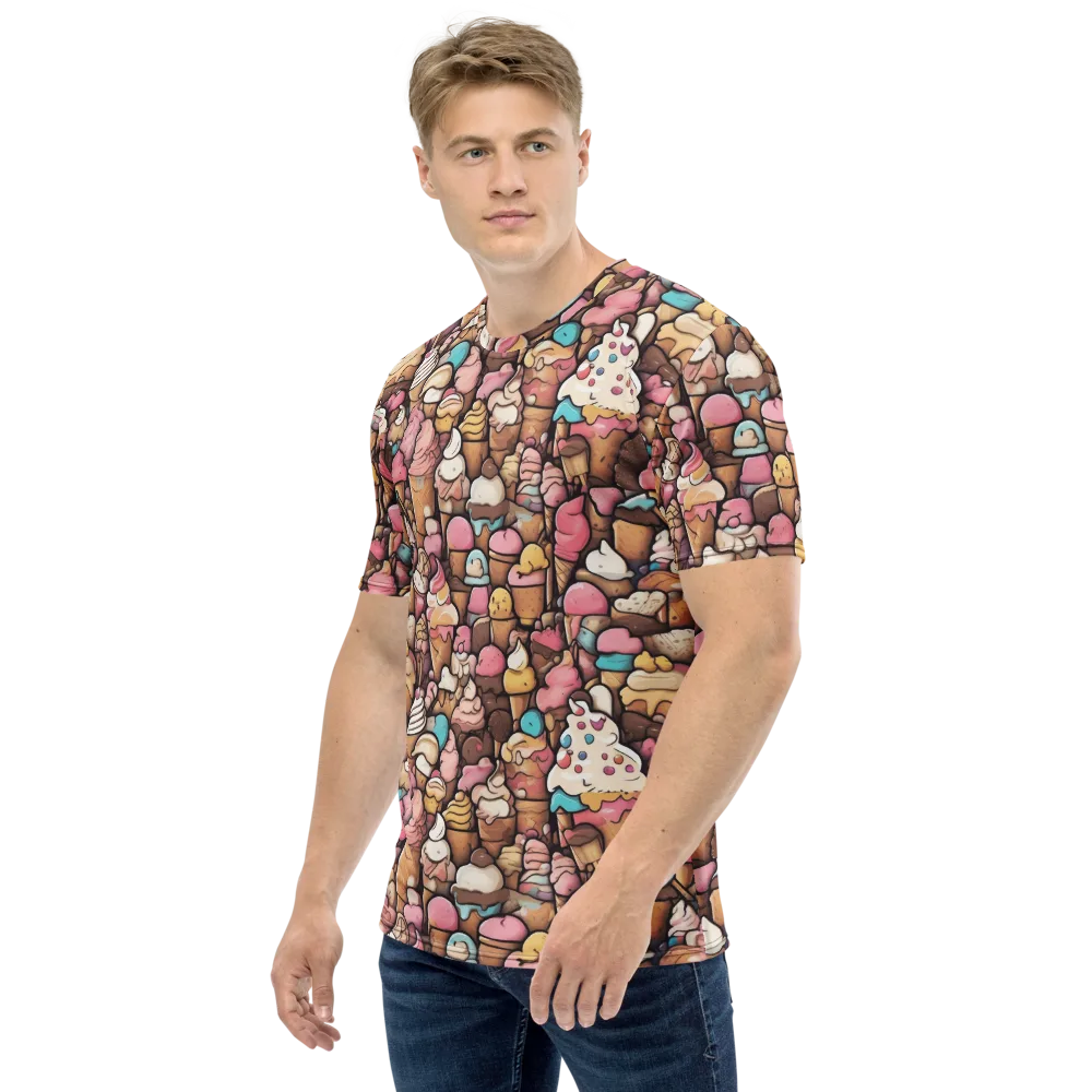 Sugar Rush on Men's Crew Neck T-Shirt — Left
