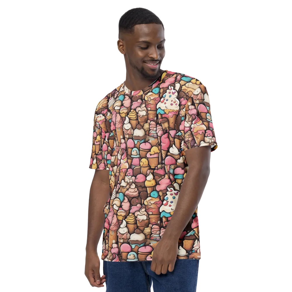 Sugar Rush on Men's Crew Neck T-Shirt — Left