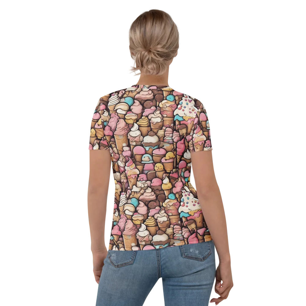 Sugar Rush on Women's Crew Neck T-Shirt — Back