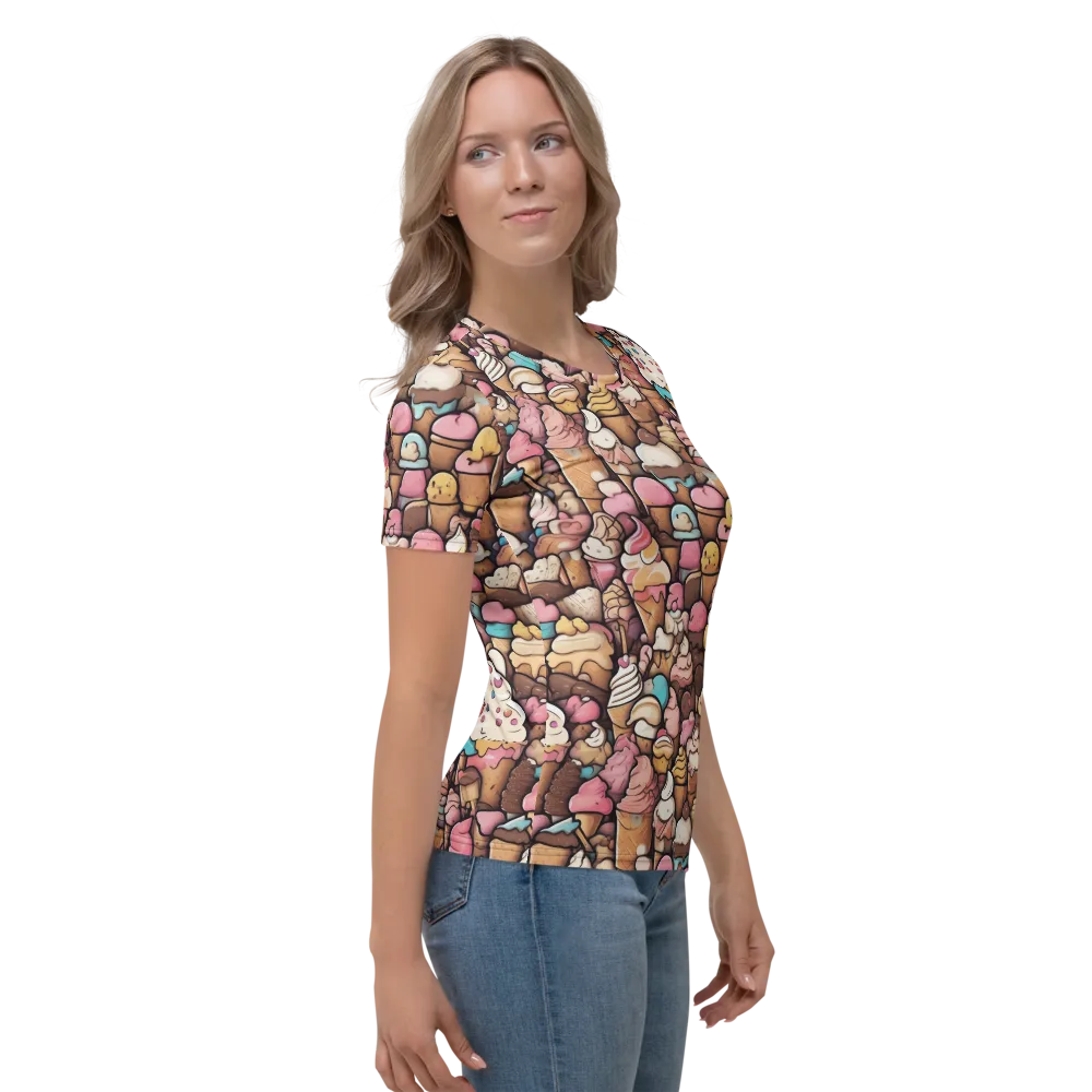 Sugar Rush on Women's Crew Neck T-Shirt — Right