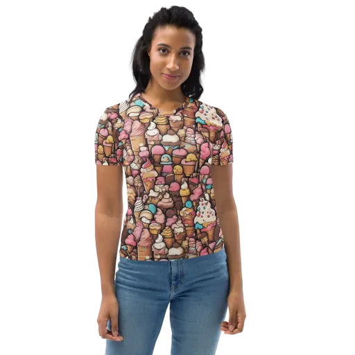 Sugar Rush on a Women's Crew Neck T-Shirt