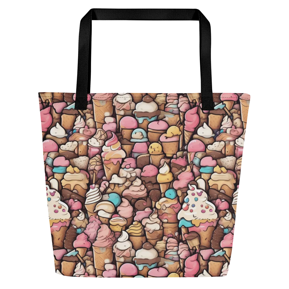 Sugar Rush on Large Tote Bag W/ Pocket — Front