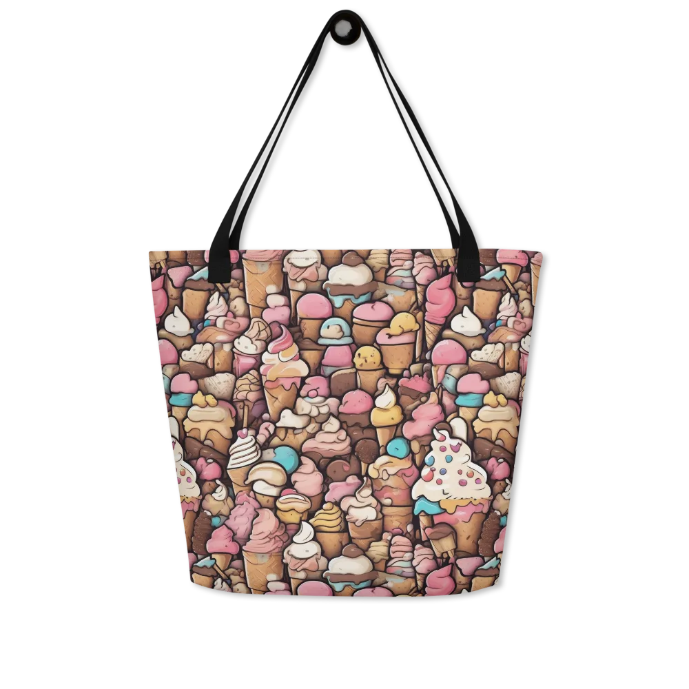 Sugar Rush on Large Tote Bag W/ Pocket — Front