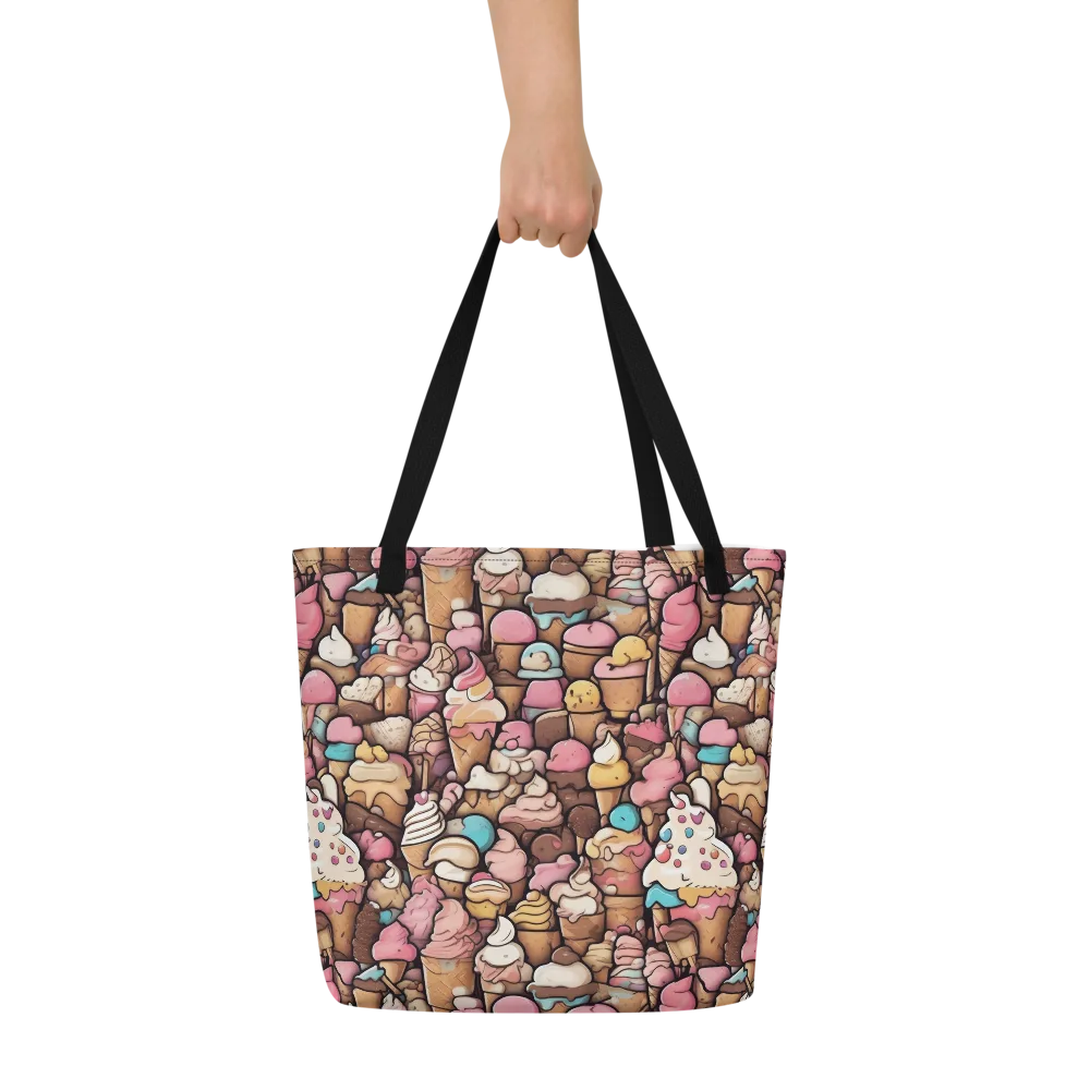 Sugar Rush on Large Tote Bag W/ Pocket — Front