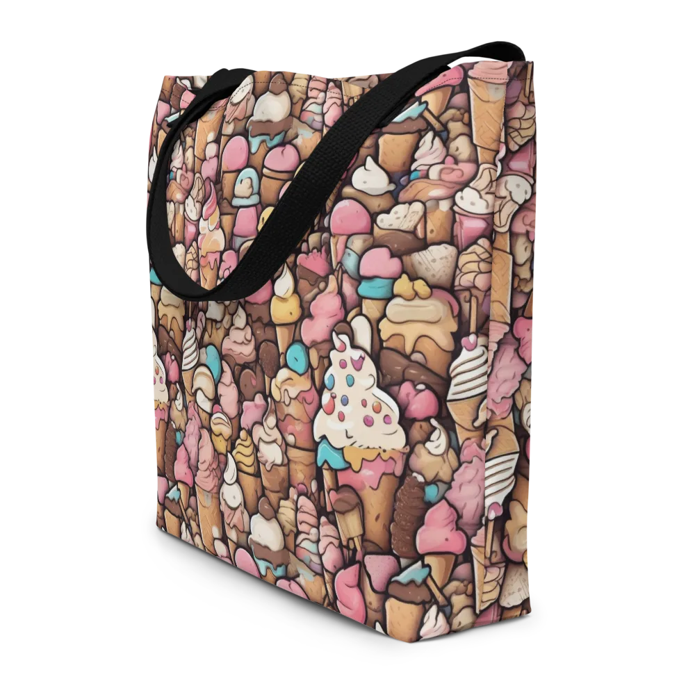 Sugar Rush on Large Tote Bag W/ Pocket — Front