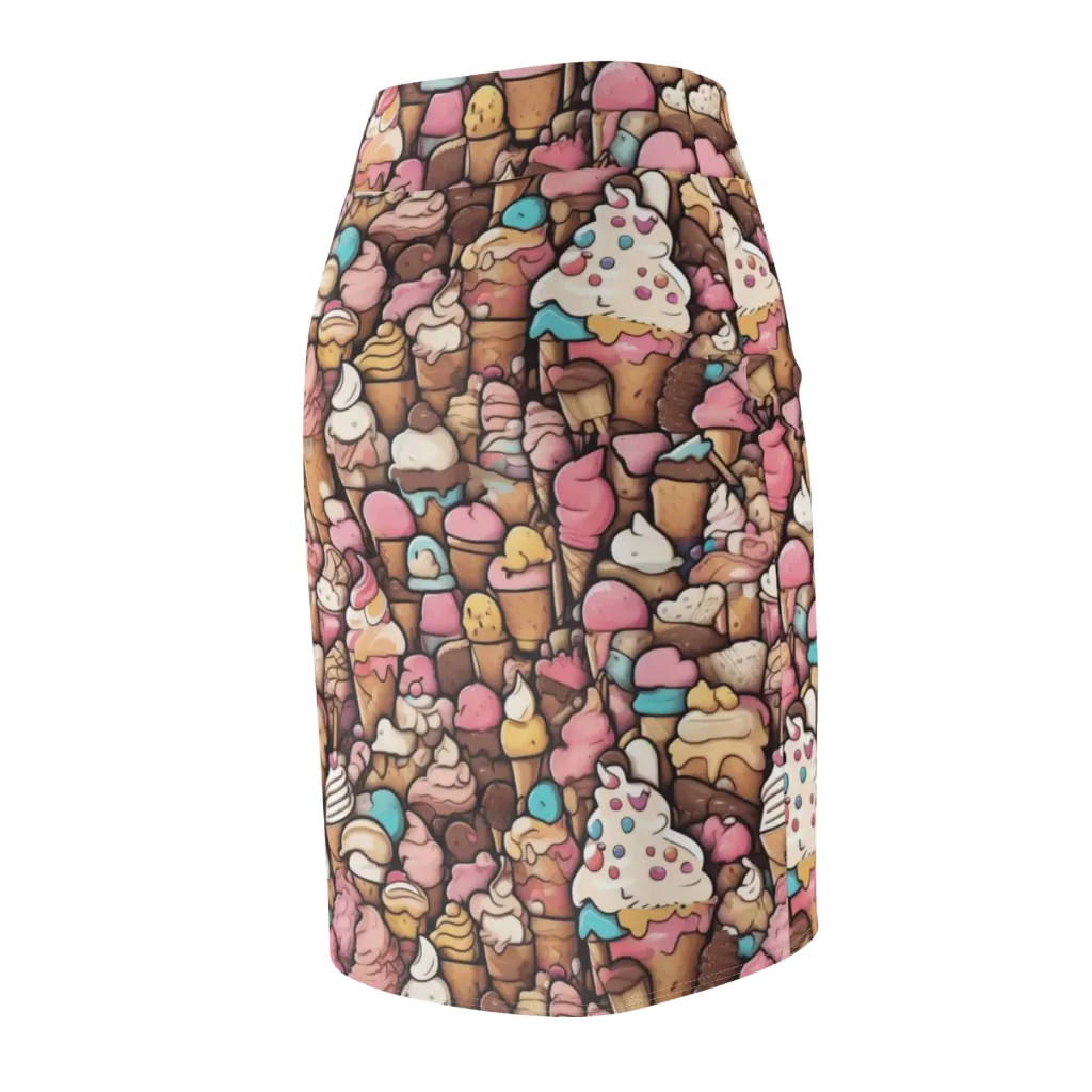 Sugar Rush on Pencil Skirt — Back Side