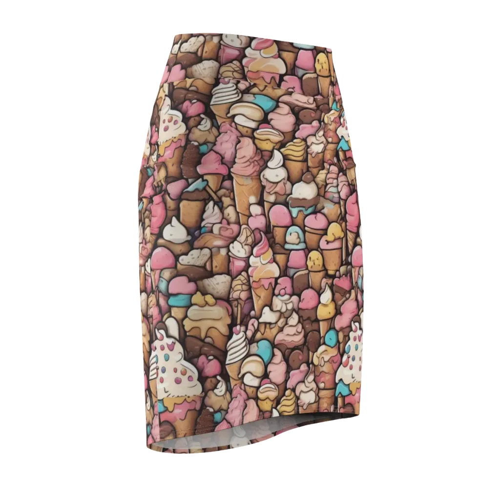 Sugar Rush on Pencil Skirt — Front Side