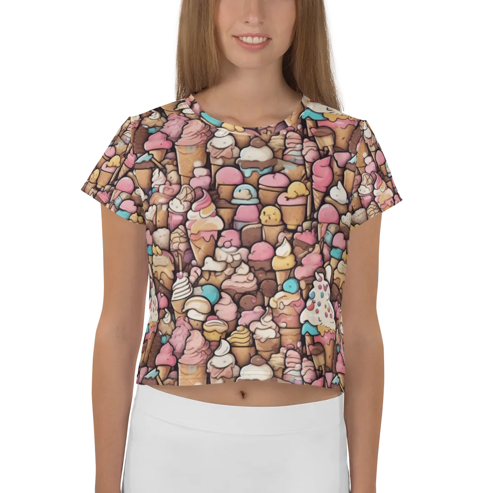 Sugar Rush on Crop Tee — Front