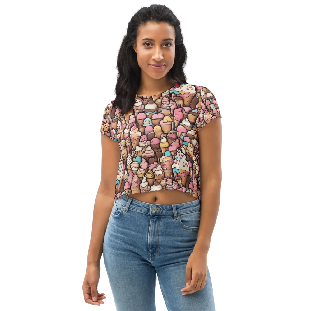 Sugar Rush on Crop Tee — Front