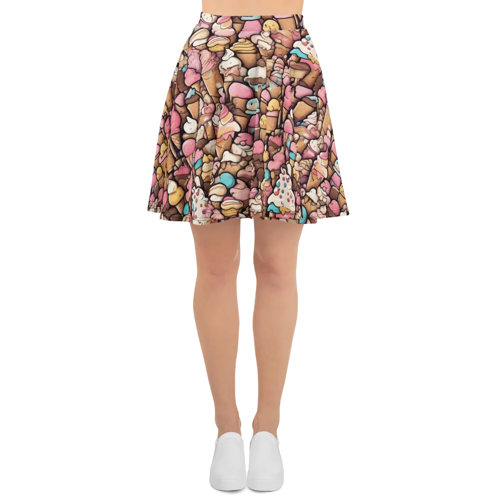 Sugar Rush on Skater Skirt — Front