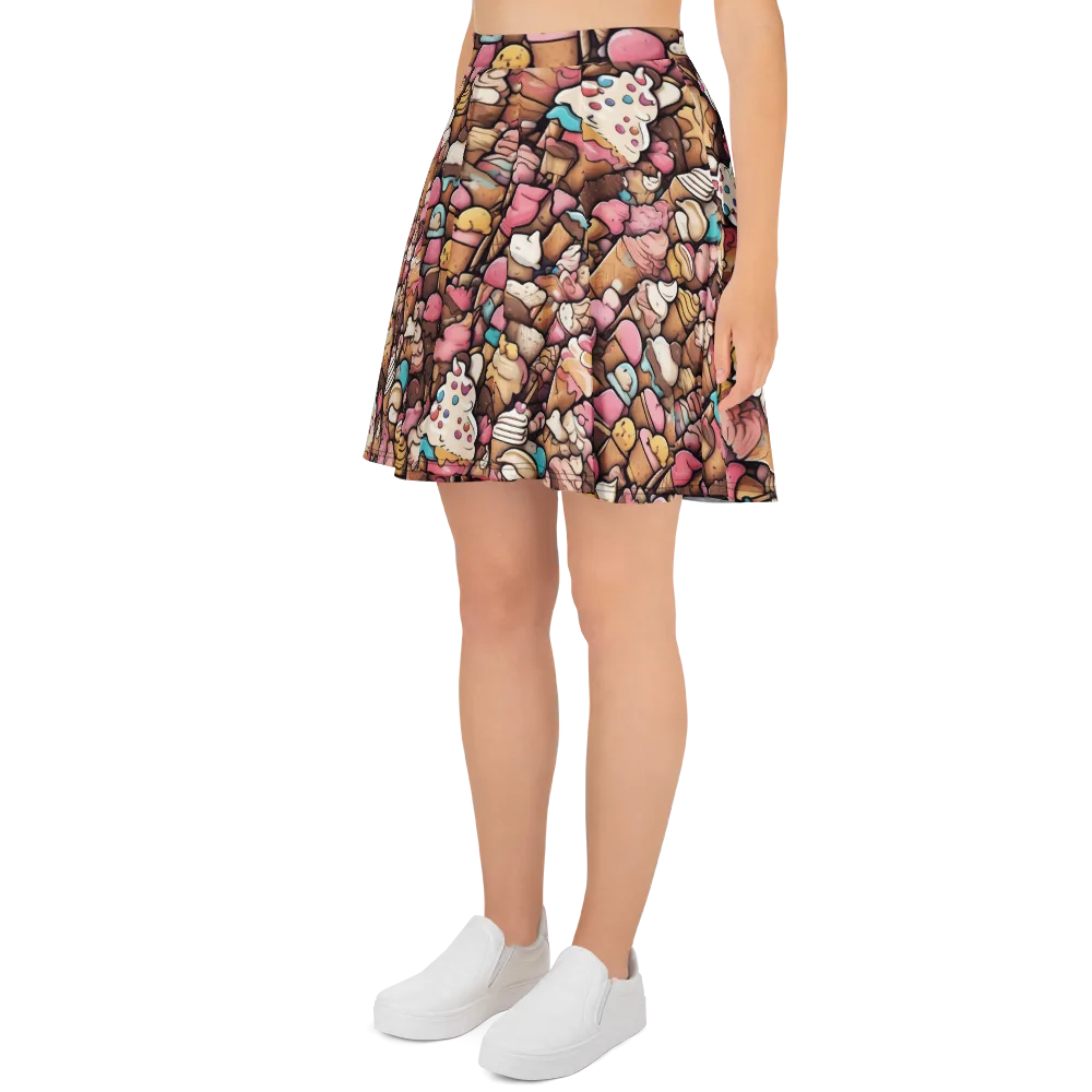 Sugar Rush on Skater Skirt — Left