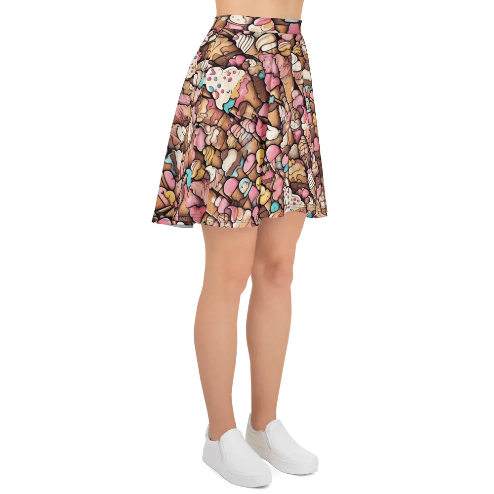 Sugar Rush on Skater Skirt — Right