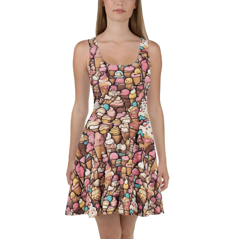Sugar Rush on Skater Dress — Front