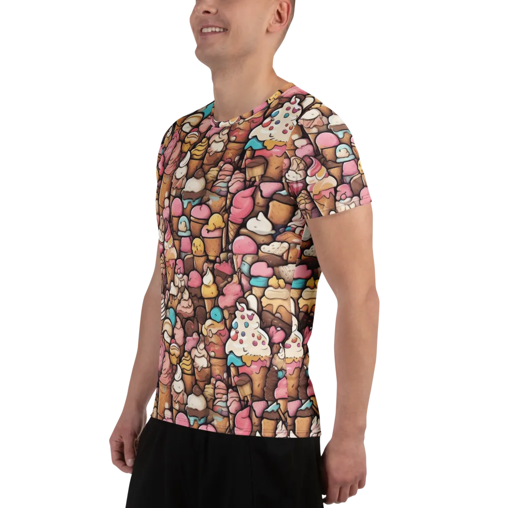 Sugar Rush on Men's Athletic T-Shirt — Left