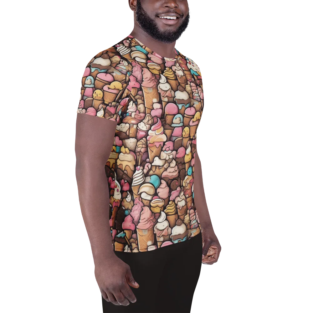 Sugar Rush on Men's Athletic T-Shirt — Right