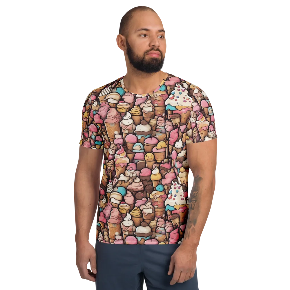 Sugar Rush on Men's Athletic T-Shirt — Front