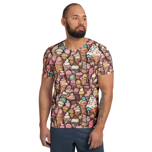 Sugar Rush on a Men's Athletic T-Shirt