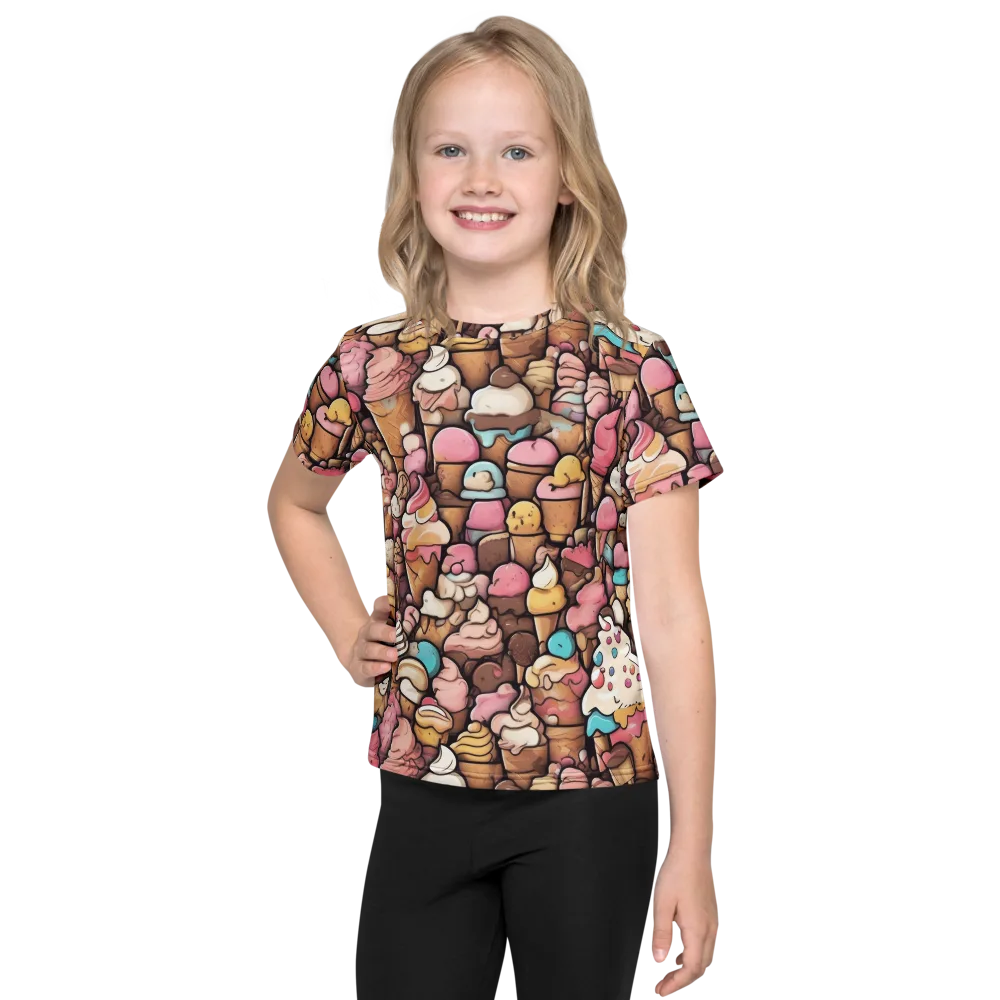 Sugar Rush on Kids Crew Neck T-Shirt — Front