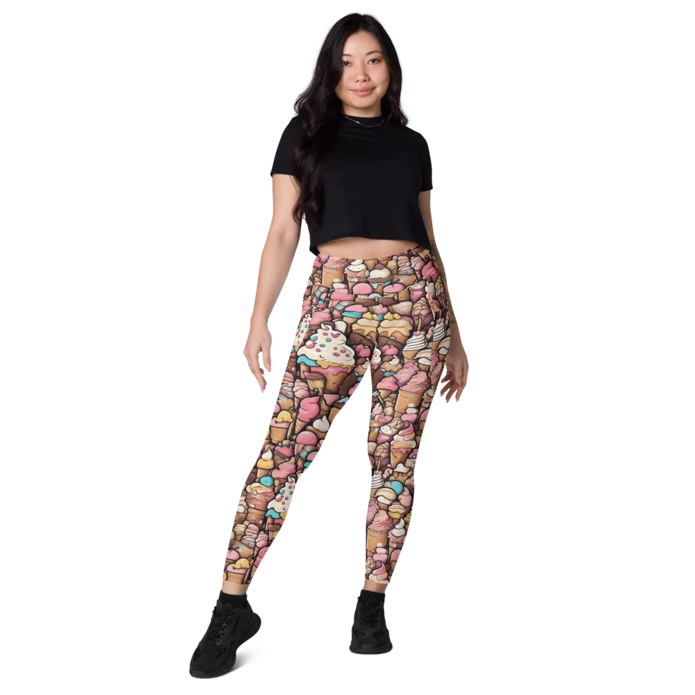 Sugar Rush on Leggings with Pockets — Front