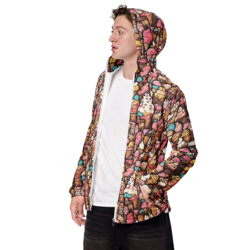 Sugar Rush on a Men's Windbreaker