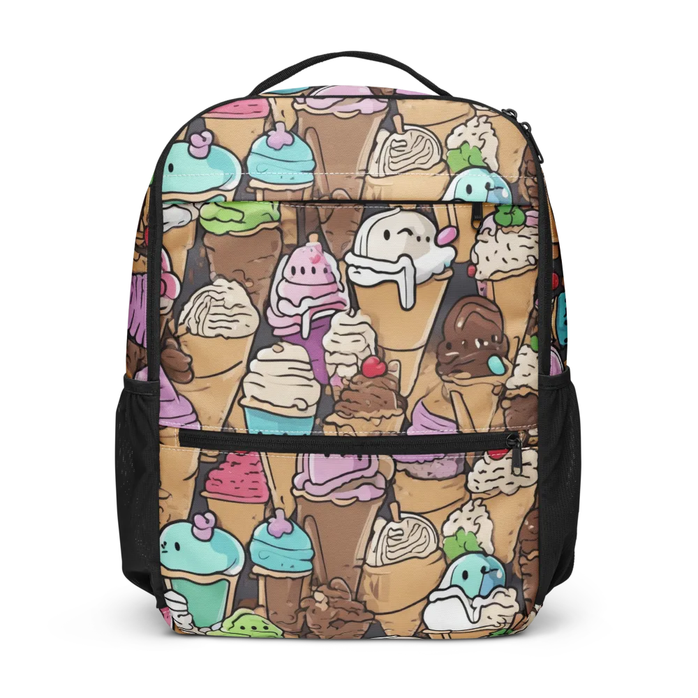 Gelato Carnival on Utility Backpack — Front