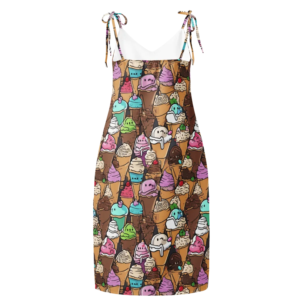 Gelato Carnival on Slip Dress — Back