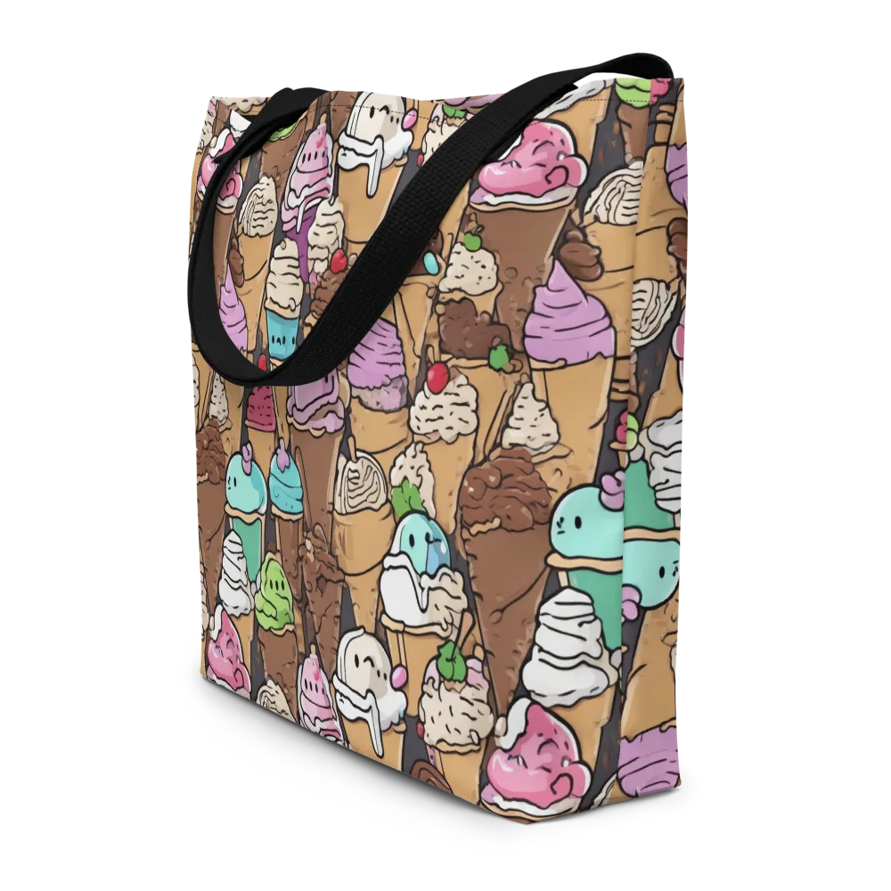 Gelato Carnival on Large Tote Bag W/ Pocket — Front