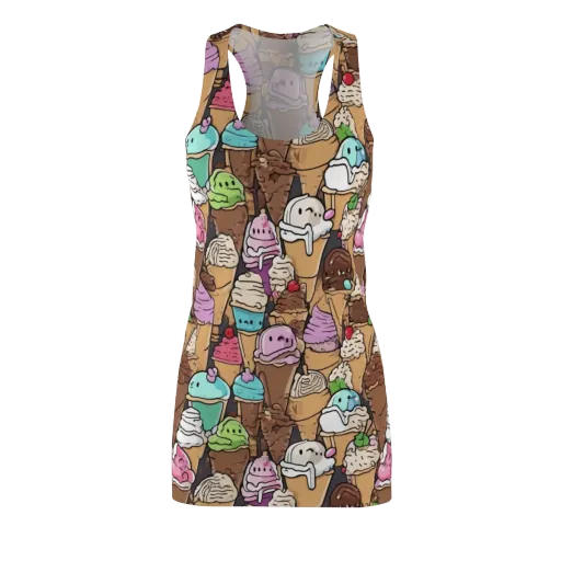 Gelato Carnival on a Racerback Dress