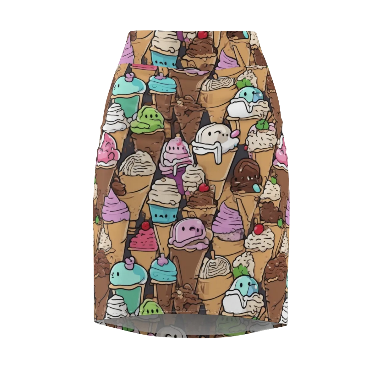 Gelato Carnival on Pencil Skirt — Front