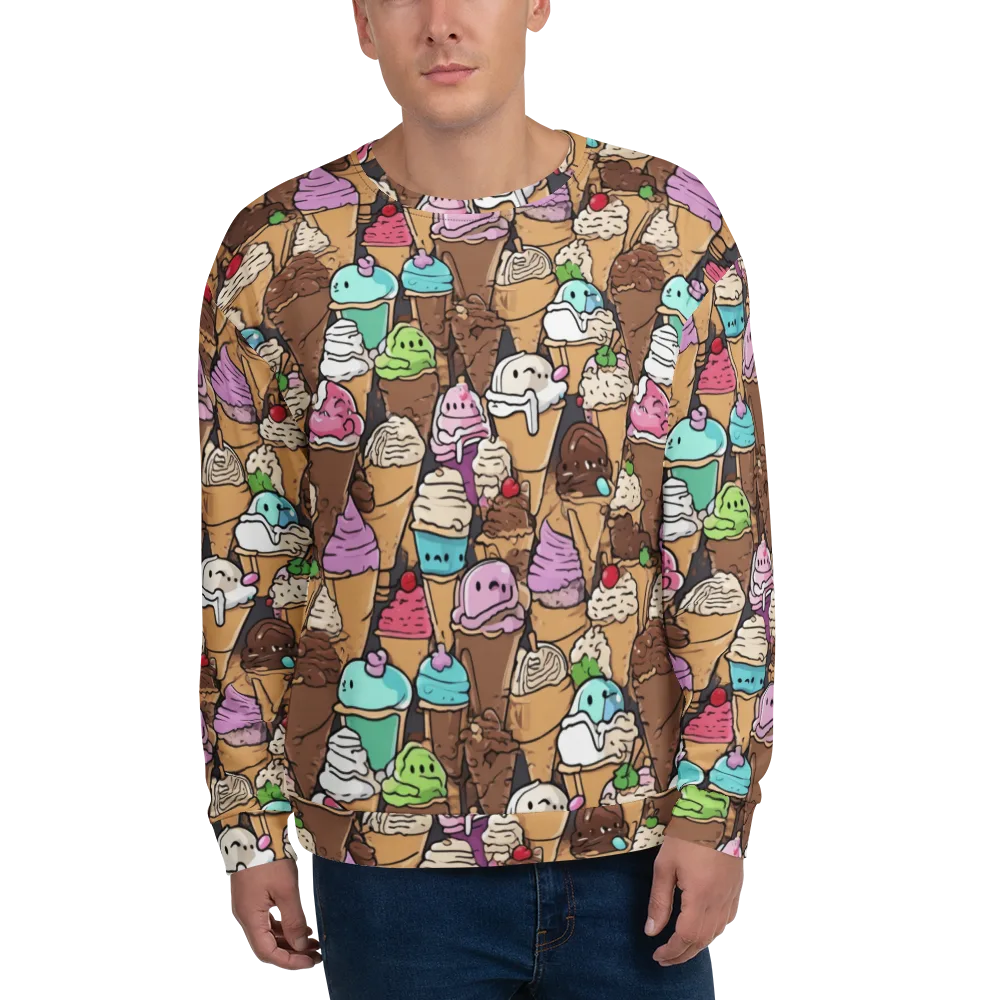 Gelato Carnival on Sweatshirt — Front