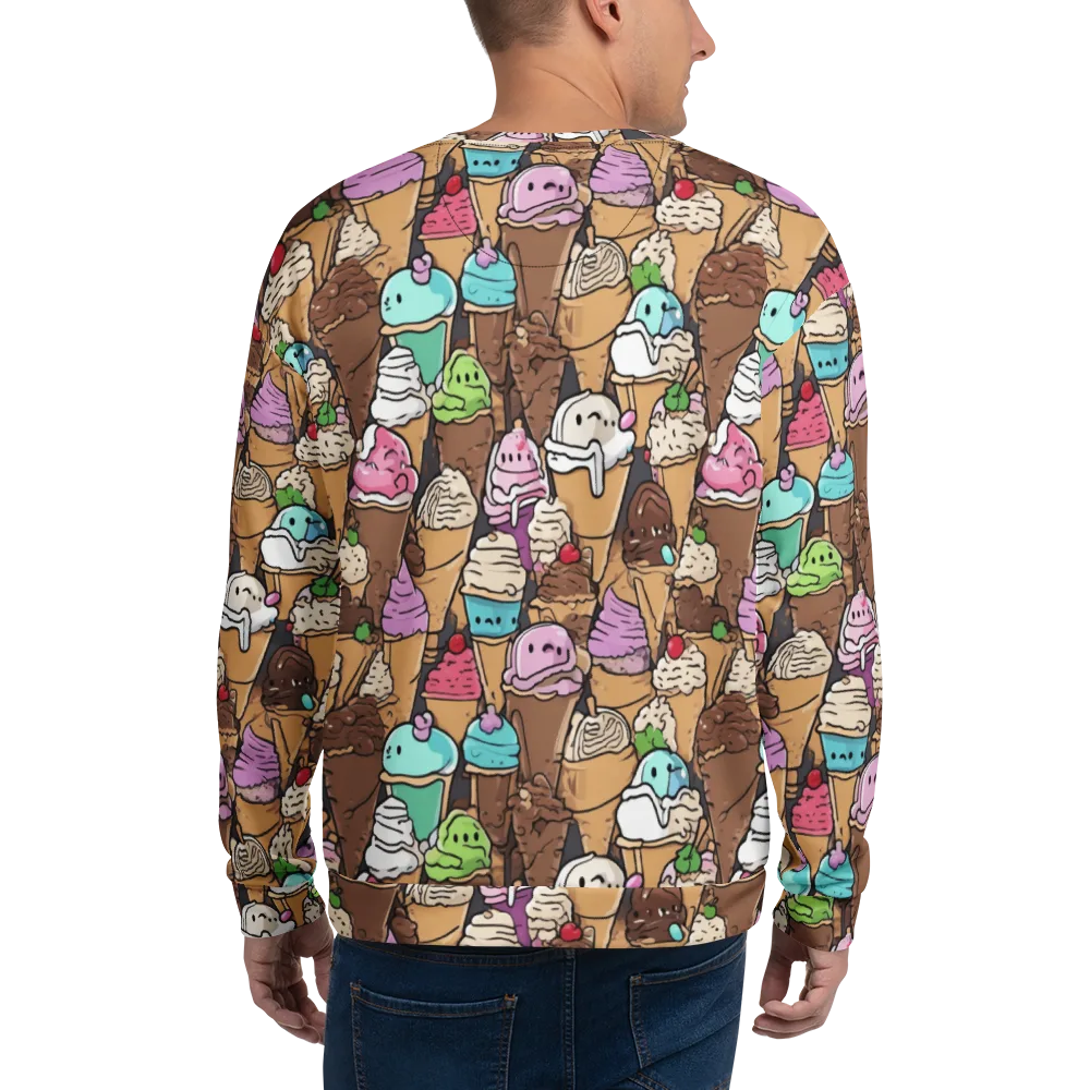 Gelato Carnival on Sweatshirt — Back