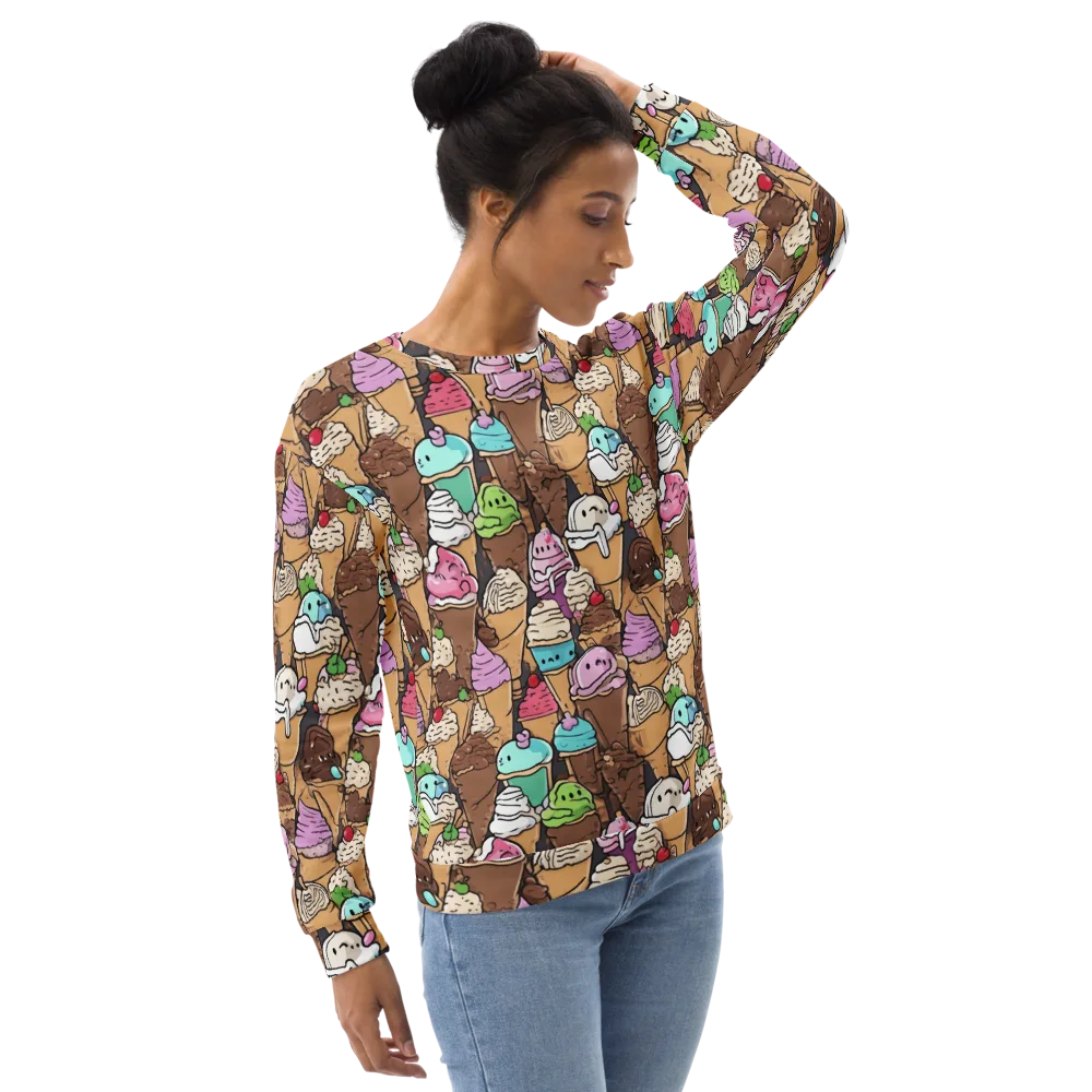 Gelato Carnival on Sweatshirt — Right Front