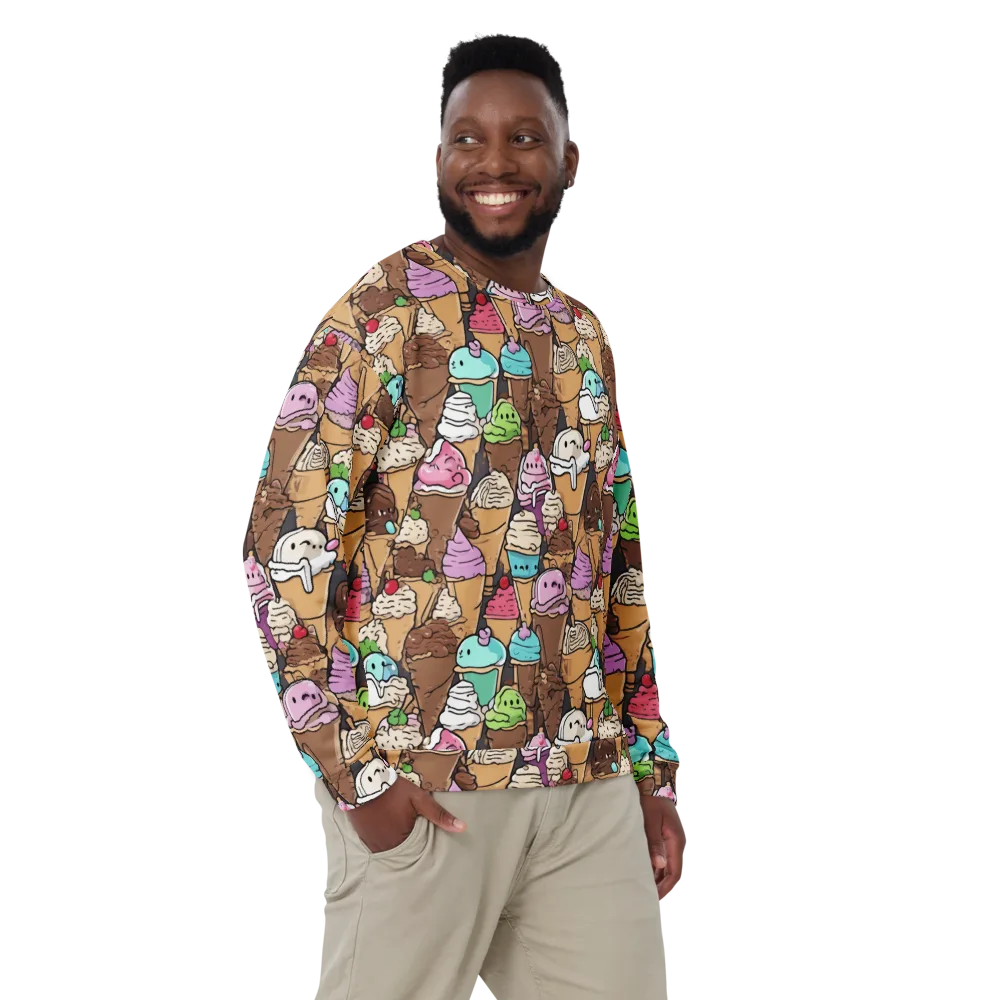Gelato Carnival on Sweatshirt — Front
